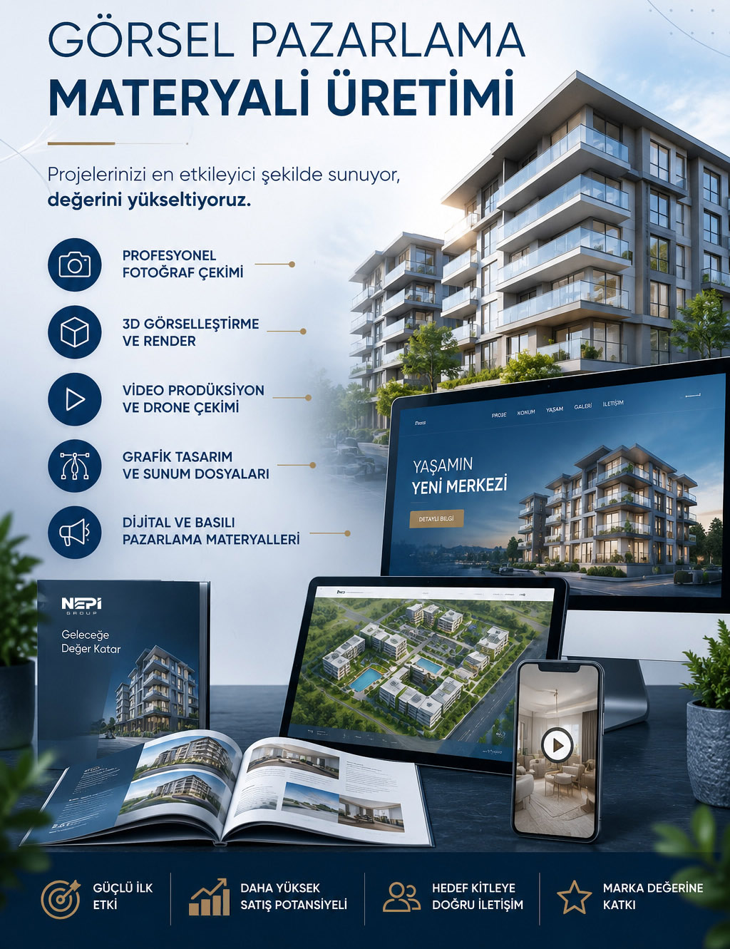 NEPİ GROUP GÖRSEL PAZARLAMA MATERYALİ ÜRETİMİ